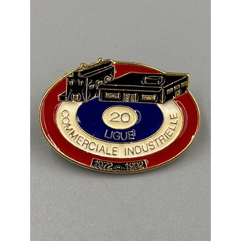 Vintage 20th Anniversary 20 LIGUE 1972-1992 Commercial Industries Lapel Pin